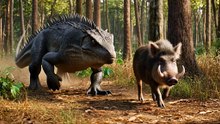 Komodo Dragon vs Wild Boar