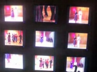 Finnish disco lesson on 9 screens