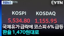 국제유가 급락에 코스피 6% 급등...환율 1,470원대로 / YTN