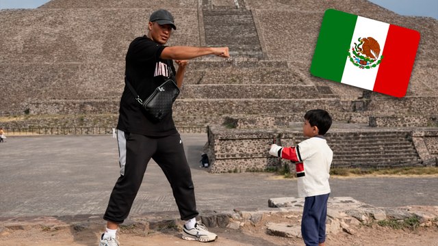 David Benavidez disfruta en México; el boxeador pelea desde las Pirámides de Teotihuacan