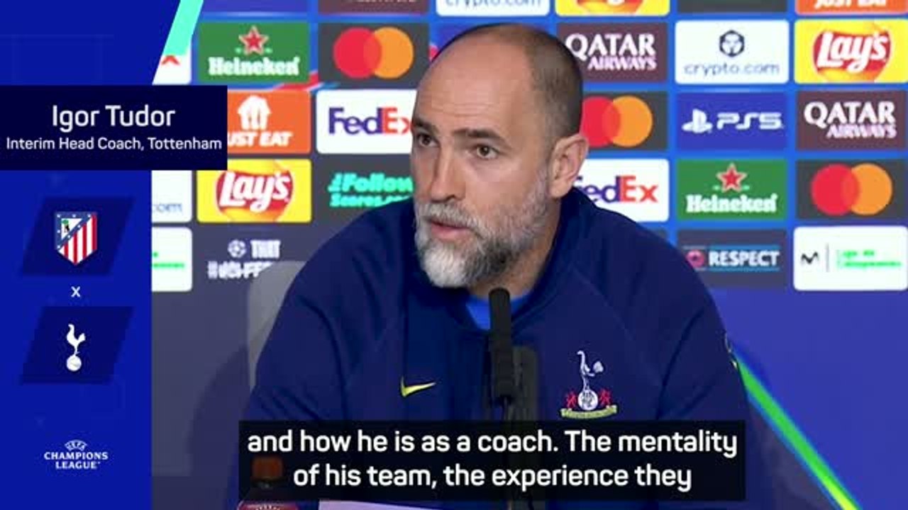 'Big motivation' for struggling Spurs against 'amazing' Simeone