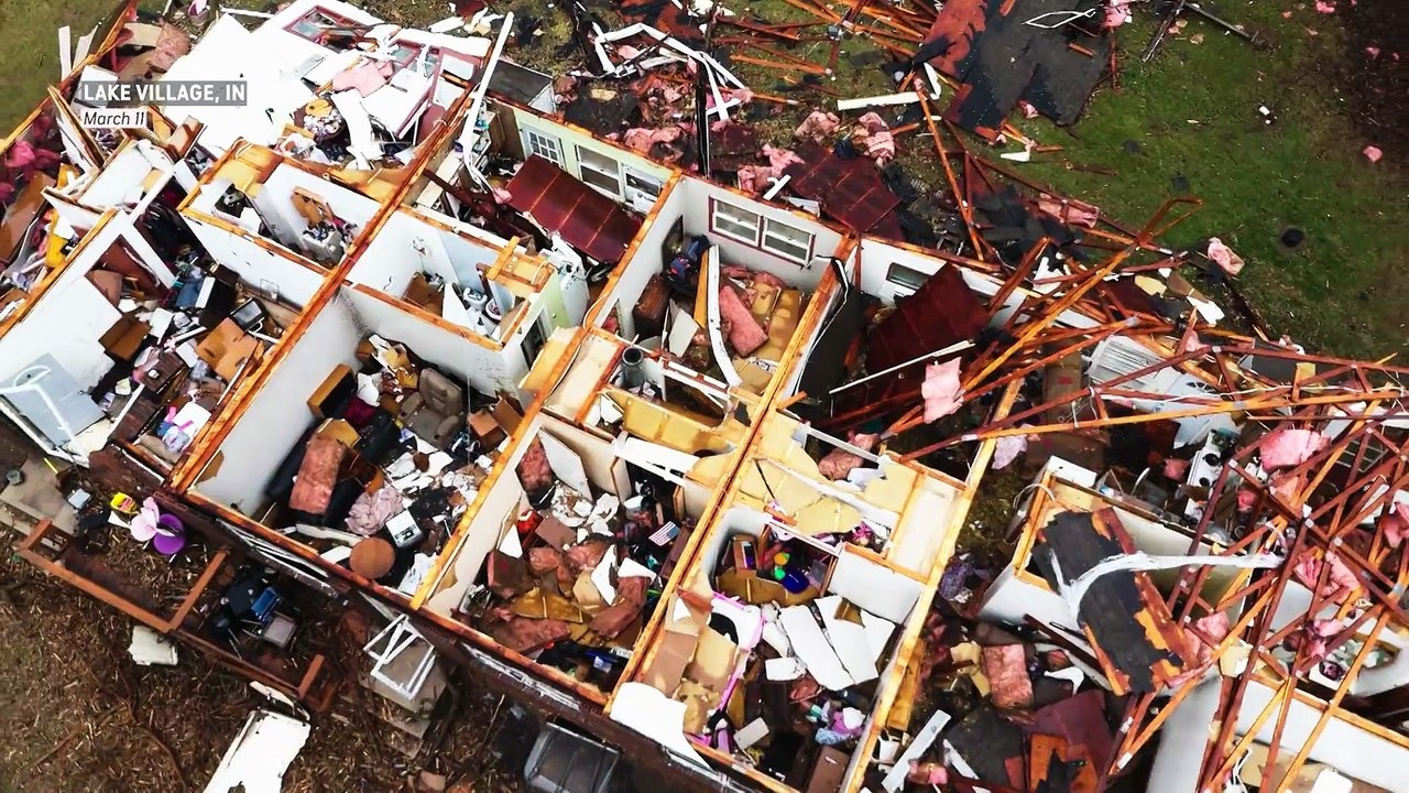 Tornado left Lake Village devastated