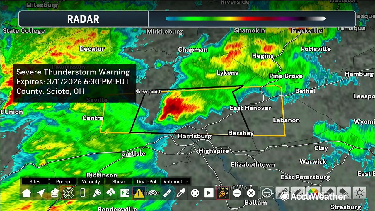 Severe weather threat shifts east