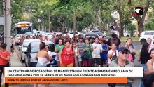 Posadeños se manifestaron frente a Samsa en reclamo de facturaciones por el servicio de agua