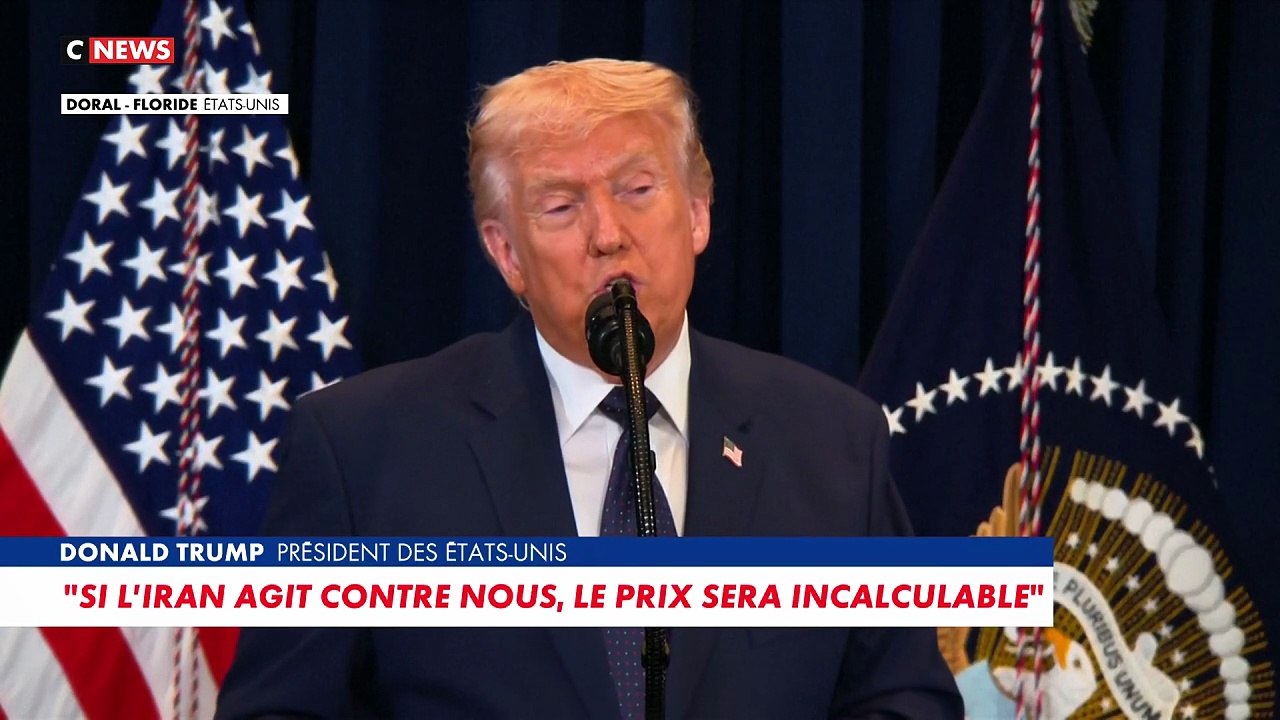 Donald Trump  sur la guerre en Iran :  «Nous levons toutes les sanctions liées au pétrole afin de réduire les prix»