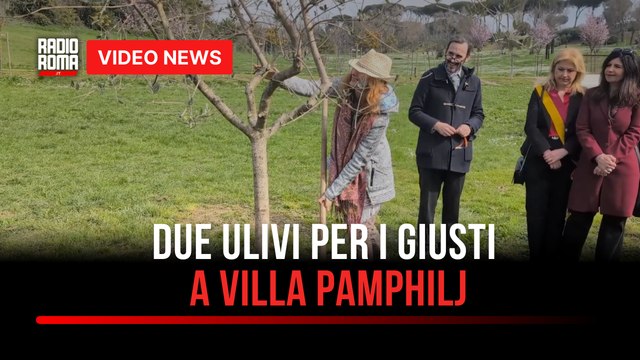 Giornata dei giusti, due nuovi ulivi nel Giardino di Villa Pamphilj
