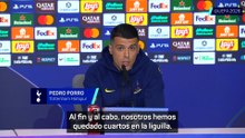 Pedro Porro: "¿Favoritos? Depende cómo lo mires..."