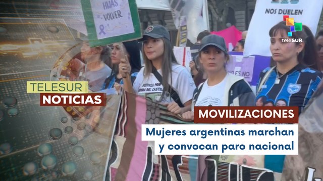 Argentina vive masivas marchas de mujeres por el Día Internacional de la Mujer