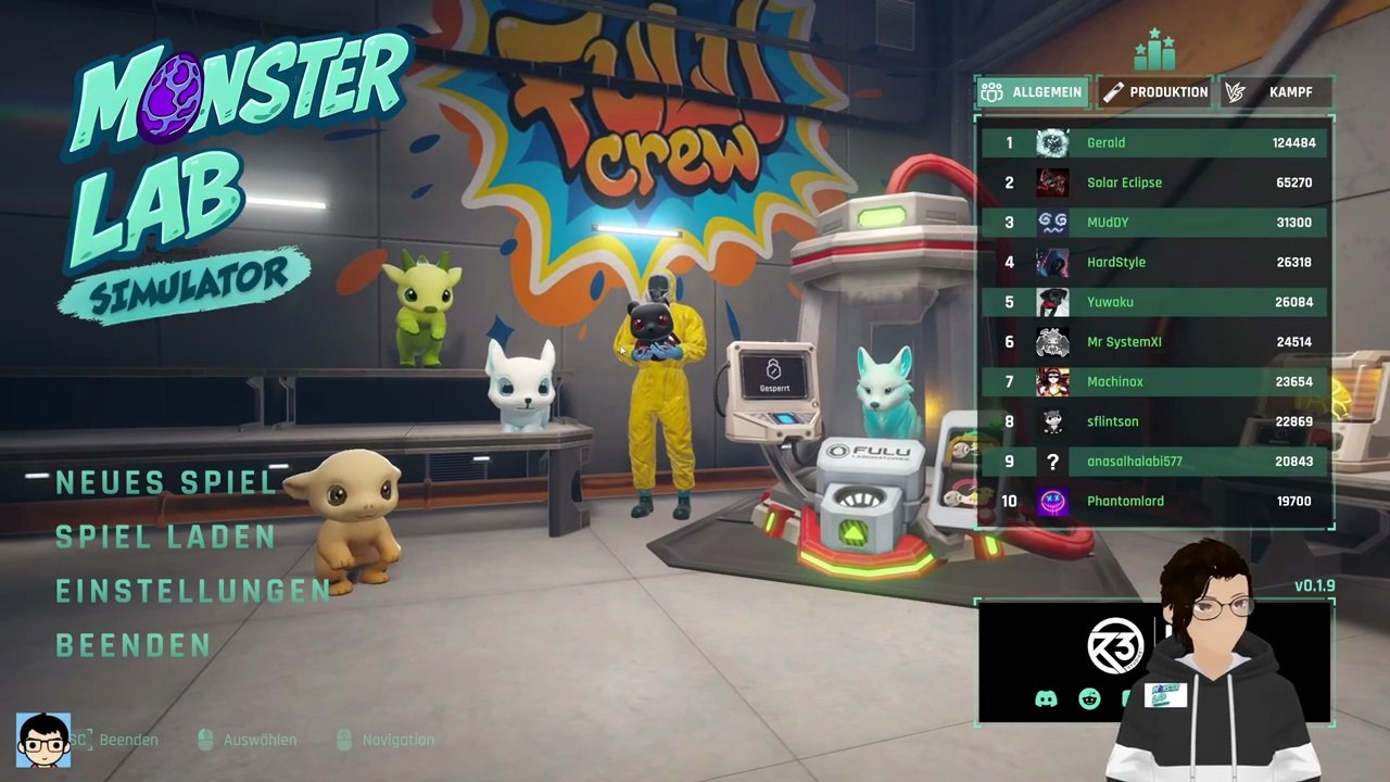 Monster Lab Simulator 👾 #001 Willkommen beim Labor 😅👍 [DEUTSCH] _ Diesel86LP