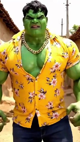 Hulk vs Giant Turtle 😂 | Funny Hulk Village Scene