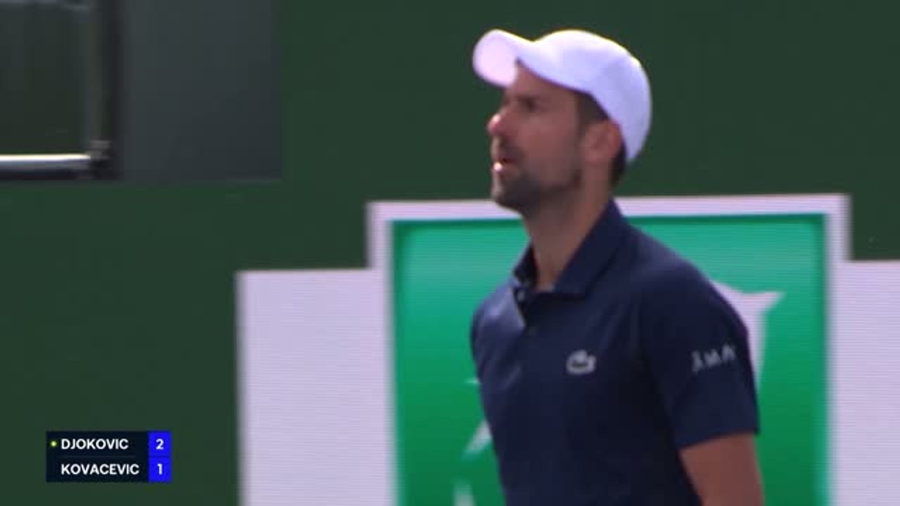 Indian Wells - Djokovic file en huitièmes et défiera Draper