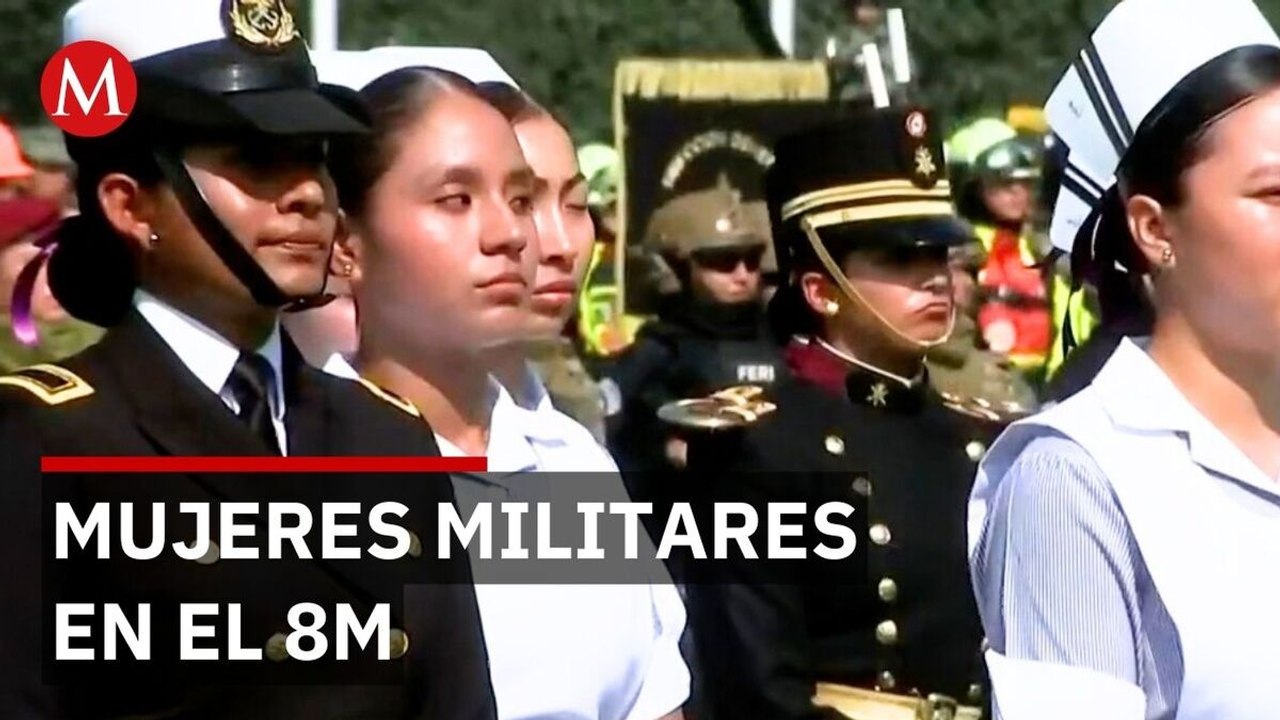 Mujeres de las Fuerzas Armadas mexicanas reciben homenaje en el Día Internacional de la Mujer