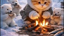 The Kind Cat & The Little Polar Bears 🐻‍❄️🐱 | A Cozy Winter