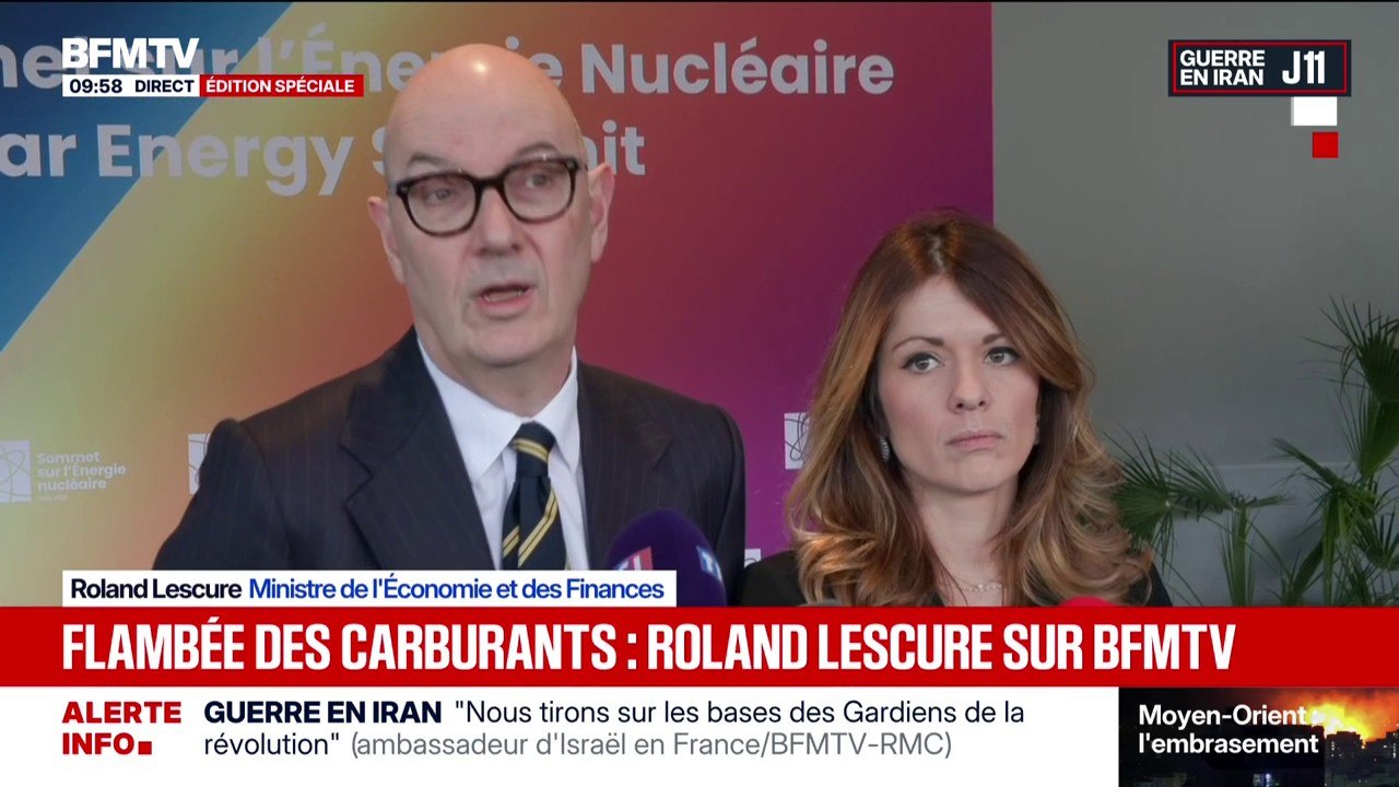 Guerre au Moyen-Orient: "Il n'y a aucun risque concernant l'approvisionnement, ni en France ni en Europe", déclare Roland Lescure, ministre de l'Économie et des Finances