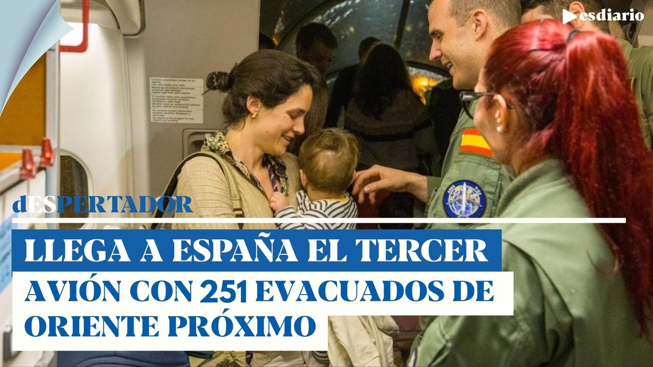 Llega a España el tercer avión militar con 251 evacuados de Oriente Próximo | ESdiario