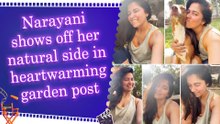 Narayani Shastri shares no-filter, no-makeup photos while enjoying playtime with her dogs in the garden