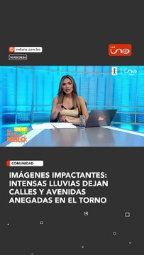 Intensas lluvias dejan calles y avenidas anegadas en El Torno