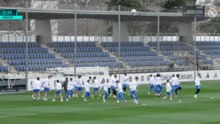Entrenamiento del Real Madrid previo al Manchester City