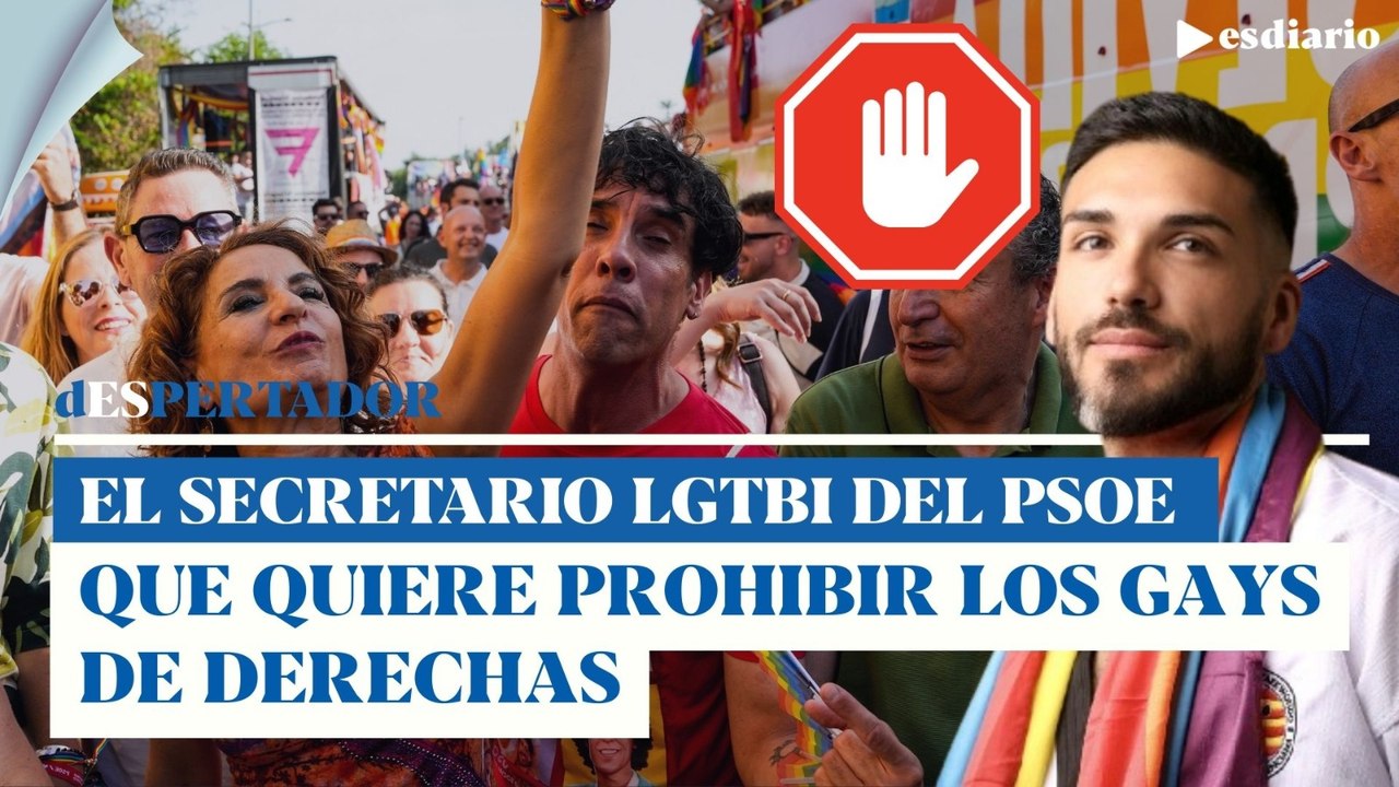Dictatorial: el secretario LGTBI del PSOE de Valencia pide prohibir a los gays de derechas