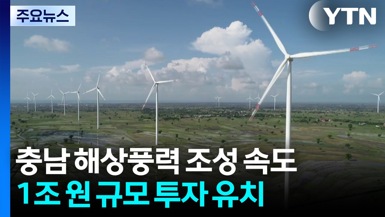 [충남] 충남 해상풍력 조성 속도...1조 원 규모 투자 유치 / YTN