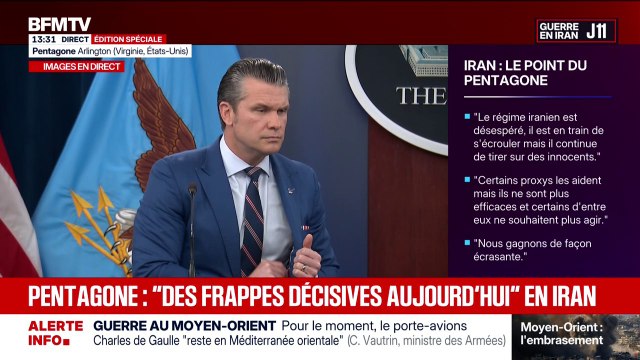 Si l'Iran devait arrêter les flux de pétrole du détroit d'Ormuz, il serait attaqué encore vingt fois plus fort , menace Pete Hegseth