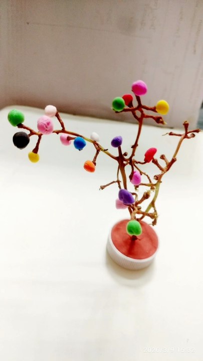 Creative Mini Tree Craft Idea You Must Try! 🌈”