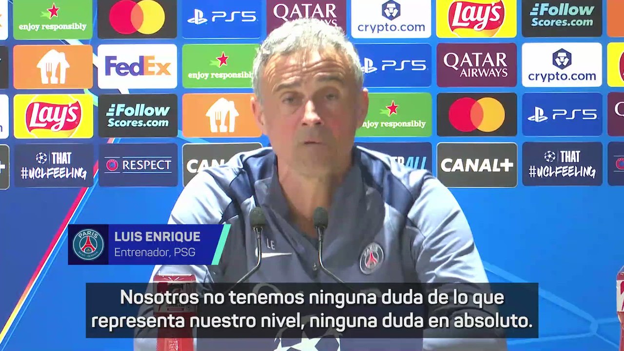 Luis Enrique: "No tenemos ninguna duda, en absoluto"