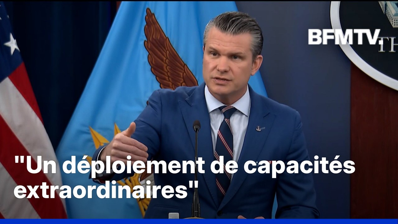 Guerre au Moyen-Orient: "Aujourd'hui,  nous allons avoir des frappes décisives dur l'Iran", annonce le secrétaire à la Défense des États-Unis