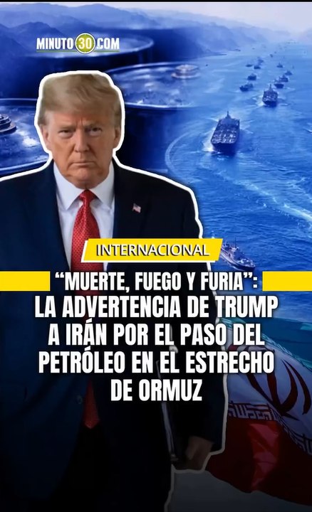 El presidente de EE. UU. advirtió este lunes que golpeará "20 veces más fuerte" al Estado persa si intentan bloquear el Estrecho de Ormuz.