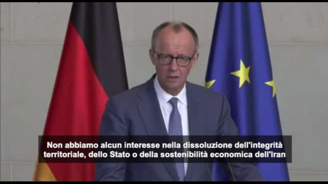 Iran, Merz: Non abbiamo interesse in una guerra infinita