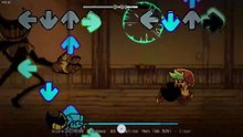 Full nightmare-run in easy song FNF Indiecross mod