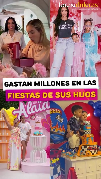 Famosas que gastan millones en las fiestas de sus hijos