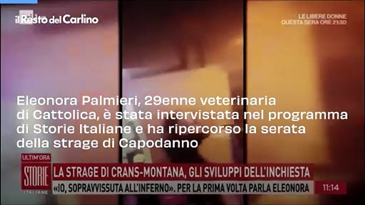 Eleonora parla sulla Rai dell'inferno di Crans Montana: "L’ondata di fuoco che mi ha raggiunta era abominevole"