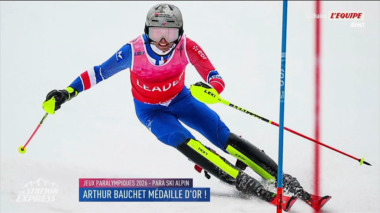 Arthur Bauchet remporte l'or du combiné de para-ski alpin des Jeux Paralympiques 2026 avec le pouce droit dans le plâtre - Paralympiques 2026 - Para-ski alpin