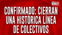 Cierran una histórica línea de colectivos