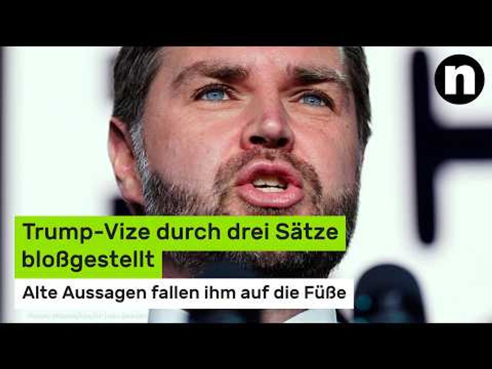 J.D. Vance: Alte Aussagen fallen ihm auf die Füße - Trump-Vize durch drei Sätze bloßgestellt