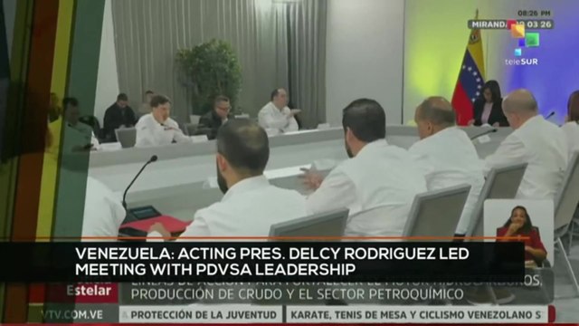 FTS 12:30 10-03: Venezuela: Acting pres. Delcy Rodriguez led meeting with PDVSA leadership