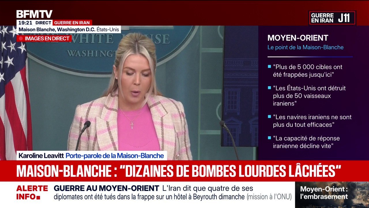 “Si ces régimes terroristes font quelque chose pour empêcher la circulation dans le détroit d’Ormuz, il y aura des frappes encore vingt fois plus puissantes contre eux”, promet Karoline Leavitt, porte-parole de la Maison Blanche
