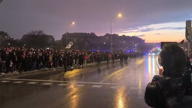 Llegada Atlético de Madrid vs Tottenham