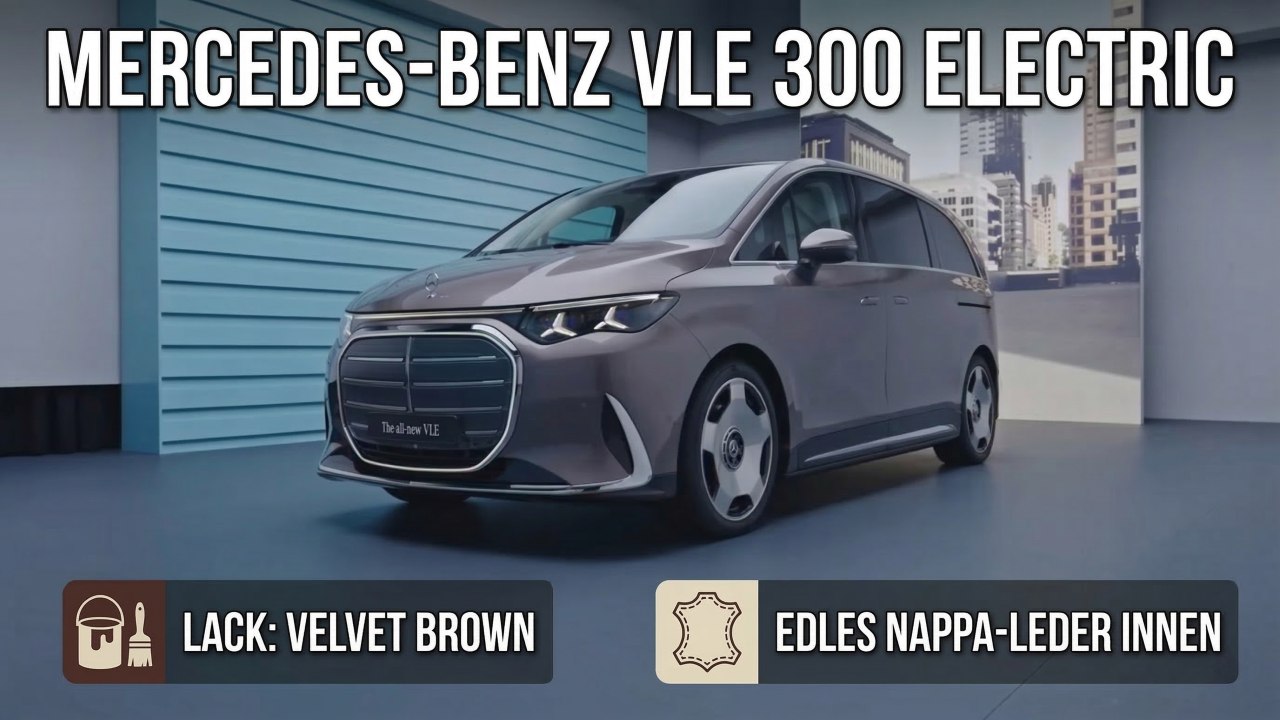 Mercedes-Benz VLE 300 electric 2026 – Premium Elektro-Van vorgestellt