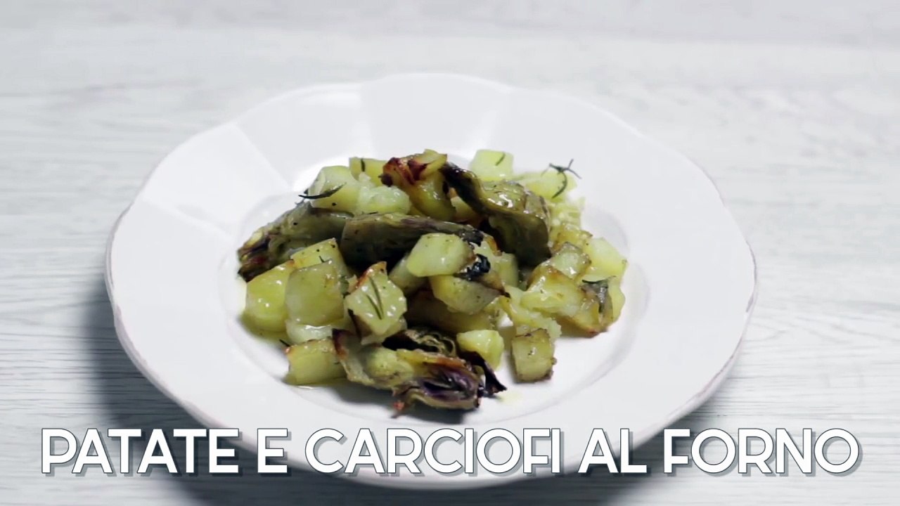 Patate e carciofi al forno