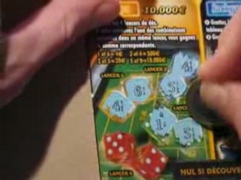 Grattage : Vegas Craps