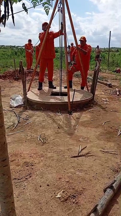 Idoso de 70 anos resgatado após cair em cacimba de aproximadamente 21 metros em Arapiraca