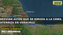 Desvían avión que se dirigía a la CDMX, aterriza en Veracruz