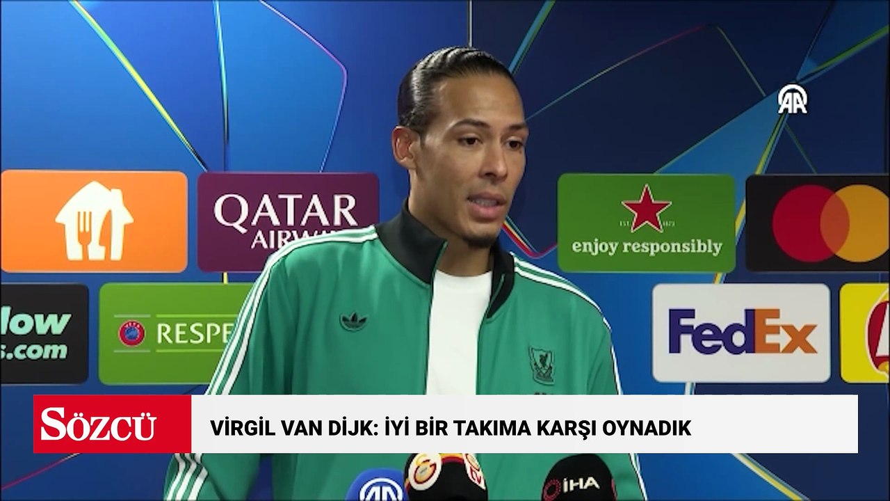 Virgil van Dijk: İyi bir takıma karşı oynadık