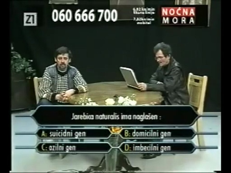 Noćna mora - Jaran Milijunaš "Jarebica naturalis ima naglasen"