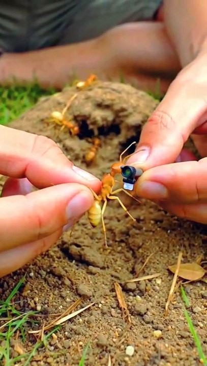 “Camera on a Tiny Thief Ant… The Secret World Inside Its Underground Colony!” 🐜📹🔥