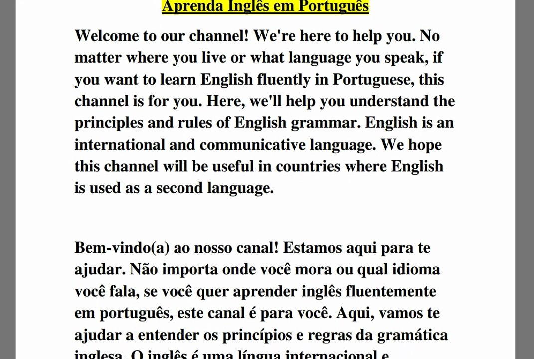 Aprenda as expressões, os tipos de expressões, o sujeito, o predicado e a estrutura das frases em sua língua nativa, o português
