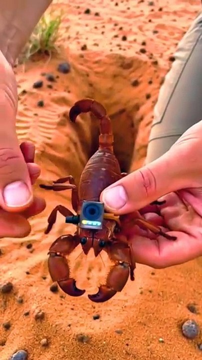 “I Put a Camera on a Burrowing Scorpion… What It Does Underground Is Insane!” 🦂📹🔥