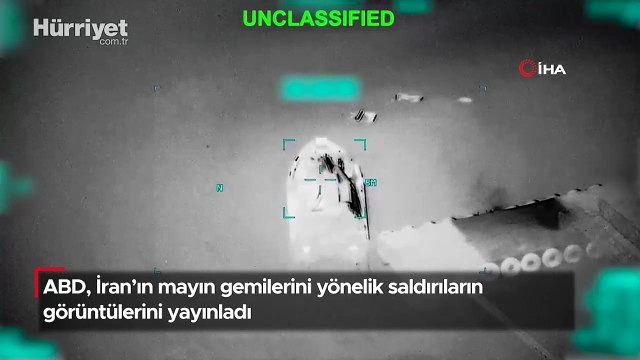 ABD, İran’ın mayın gemilerini yönelik saldırıların görüntülerini yayınladı